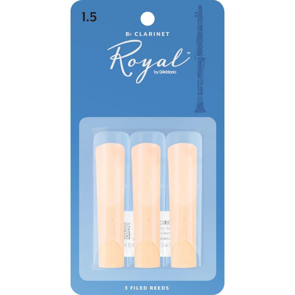 Royal RCB0315 fliser for Bb-Klarinett 1.5, 3 stk