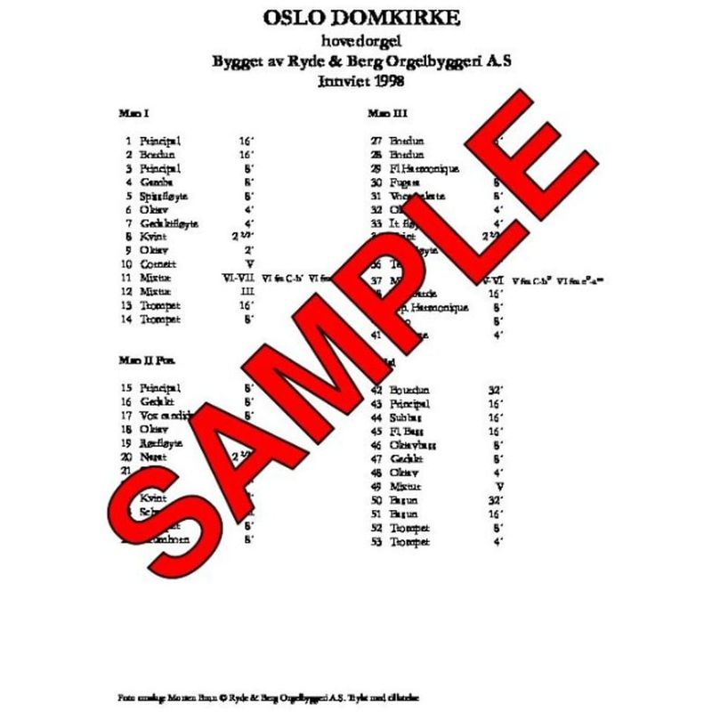 Festmusikk for orgel, hefte 9