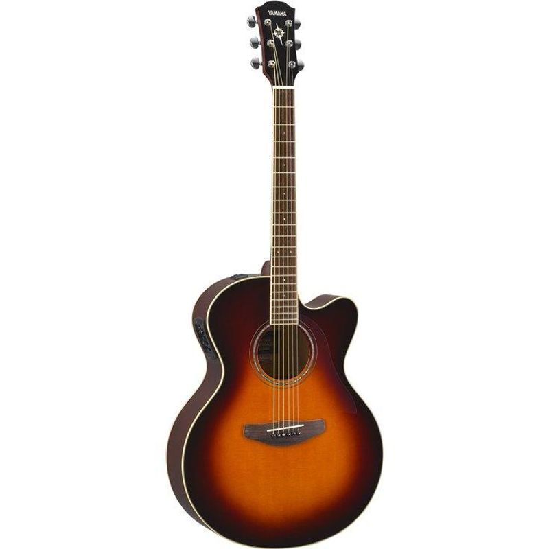 Yamaha CPX600 elektro-akustisk gitar, root beer