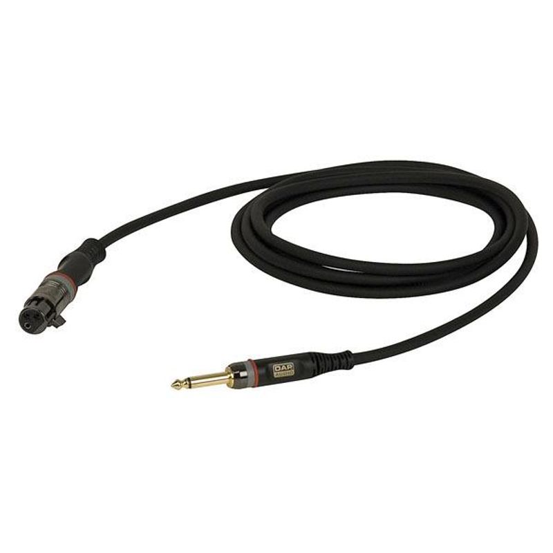 Mikrofonkabel XLR/F - Jack mono, DAP XGL076 / 6 meter