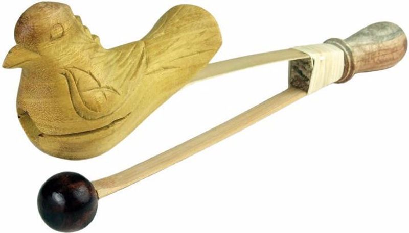 Fugl Wood block/skrapeinstrument HV5-dobbel