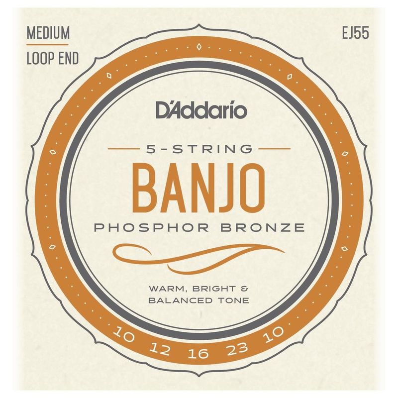 D'Addario EJ55 banjostrenger 5-strengs