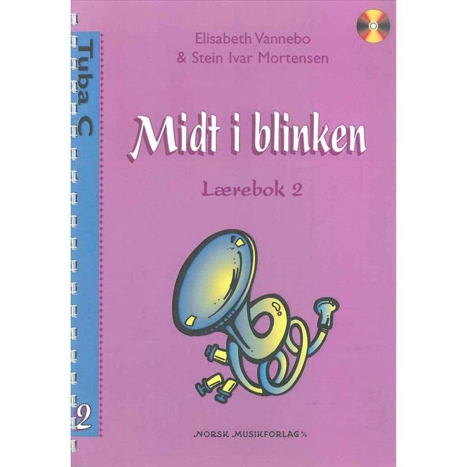 Hovedbilde Midt i blinken Lærebok 2 Tuba C (F-nøkkel)