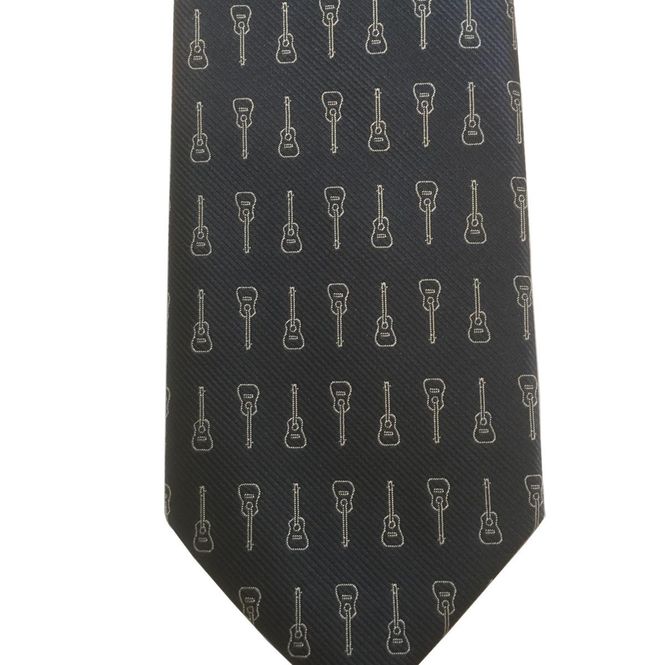 Hovedbilde Slips med gitar, blå, TS-992