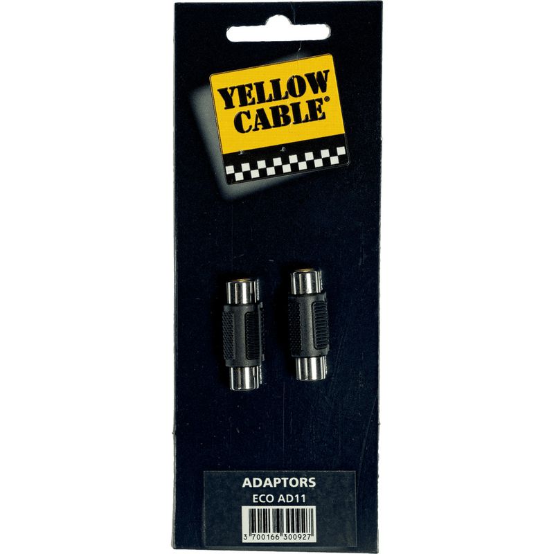 Yellow Cable AD11 - RCA hunn til RCA hunn adapter, 2 stk