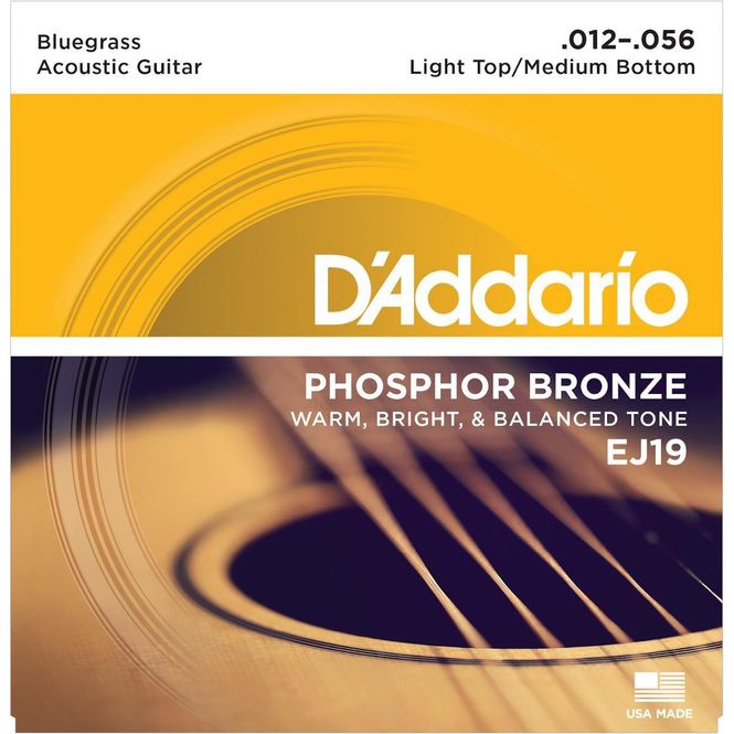 Hovedbilde D'Addario EJ19 Bluegrass gitar stålstrenger Phosphor Bronze