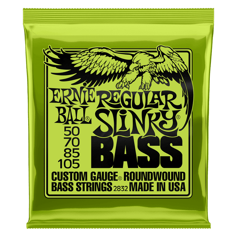 Ernie Ball 2832 Regular Slinky strenger elbass 4-strengs 050-105