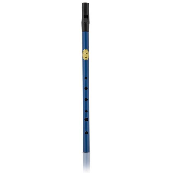 Hovedbilde Feadóg FW28 Blue Blikkfløyte, D-dur, messing, blå