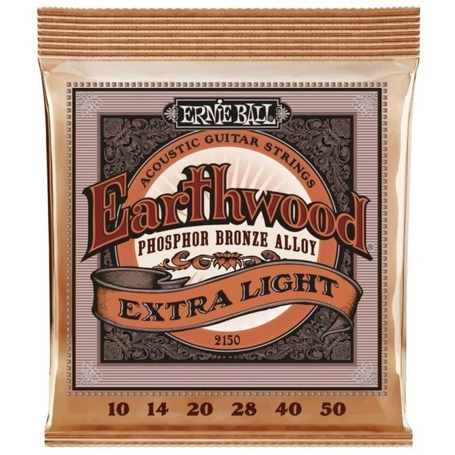 Hovedbilde Ernie Ball 2150 Earthwood Phosphor Bronze 10-50 Strenger akustisk gitar