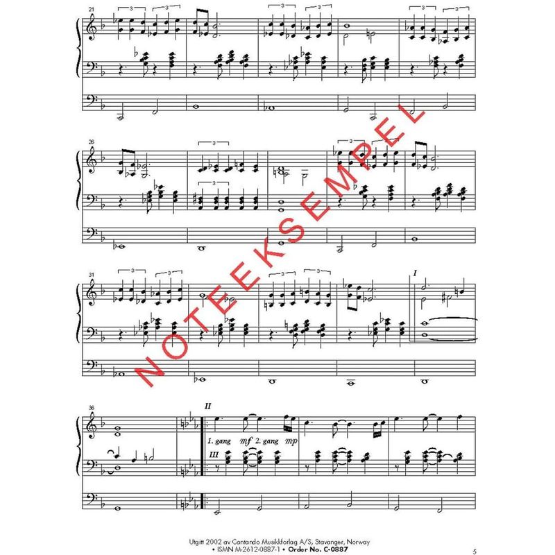 Festmusikk for orgel, hefte 11