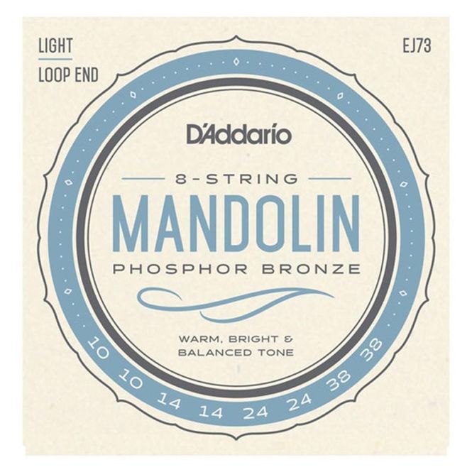 Hovedbilde D'Addario EJ73 Mandolin Strings, Phosphor Bronze, Light 10-38