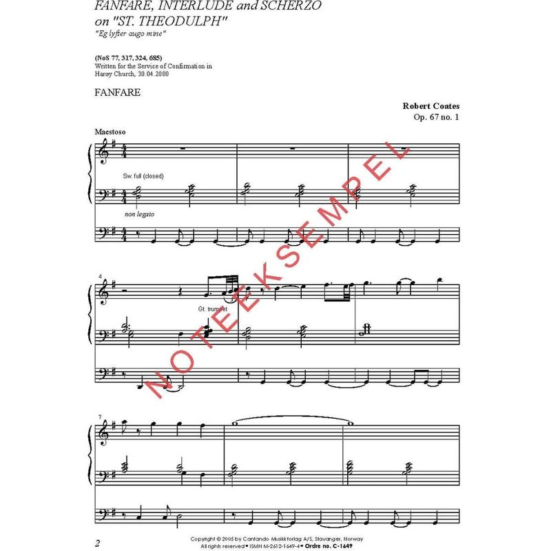 Festmusikk for orgel, hefte 18