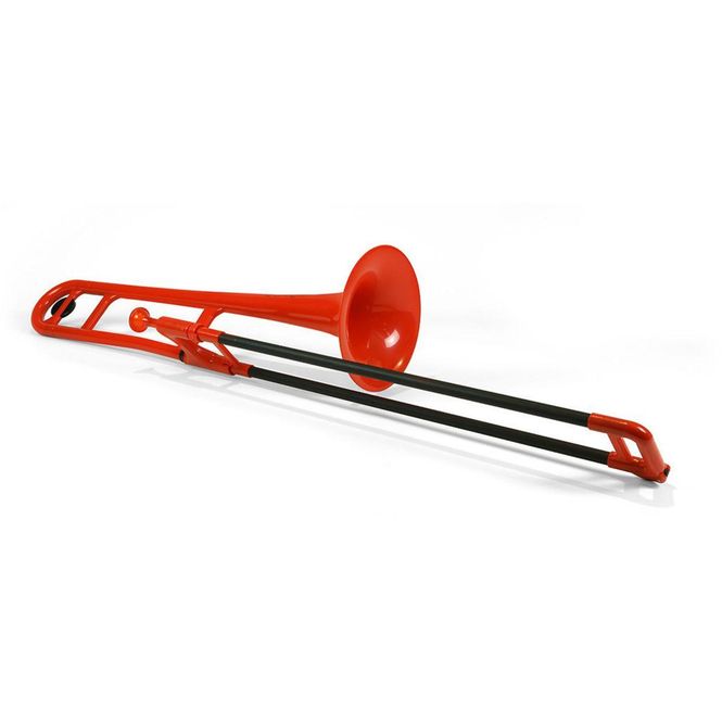 Hovedbilde pBone Trombone av plast, rød