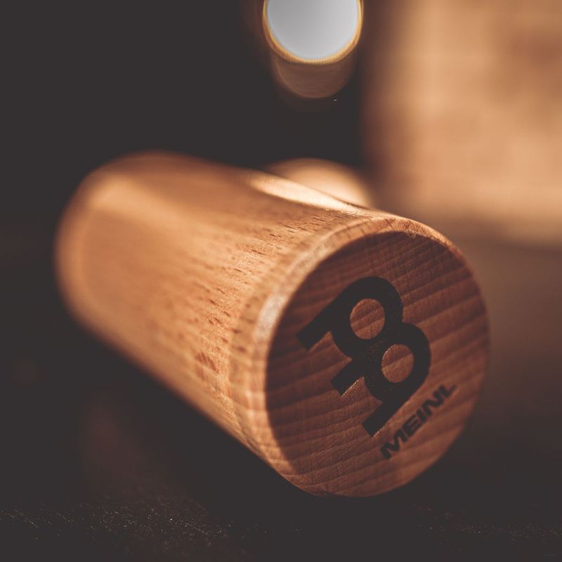 Meinl Percussion SH58 Wood Shaker Round, Beech Wood