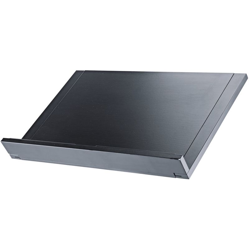 K&M 12338 Dirigentpult-plate, Utvidbar, Svart