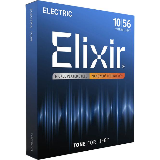 Hovedbilde Elixir Nanoweb Elgitarstrenger 12057, 7-strengs, Light, 010-056