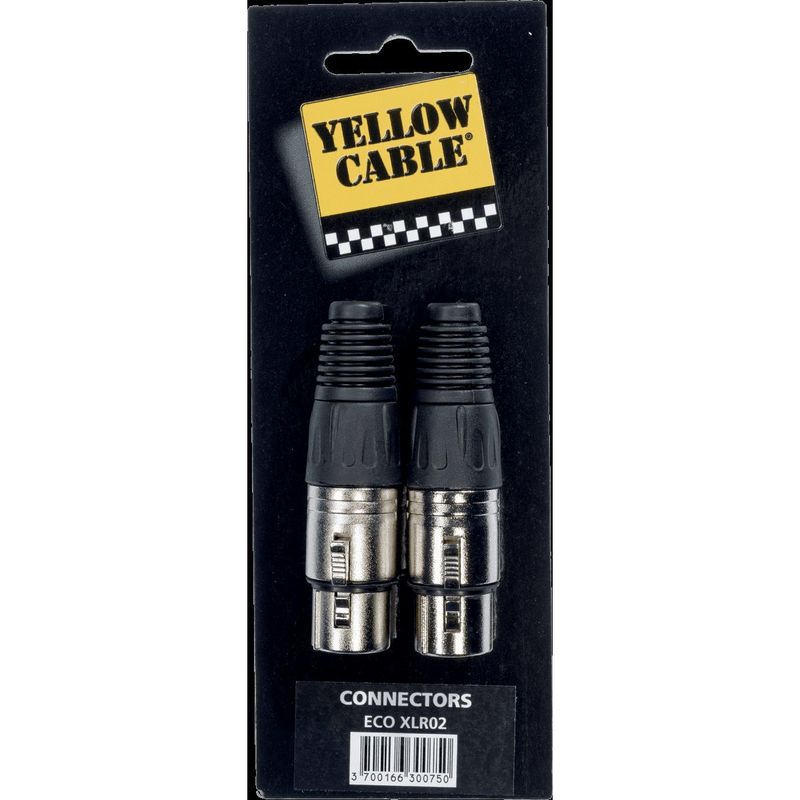 Yellow Cable XLR02 XLR-plugg hunn, 2 stk
