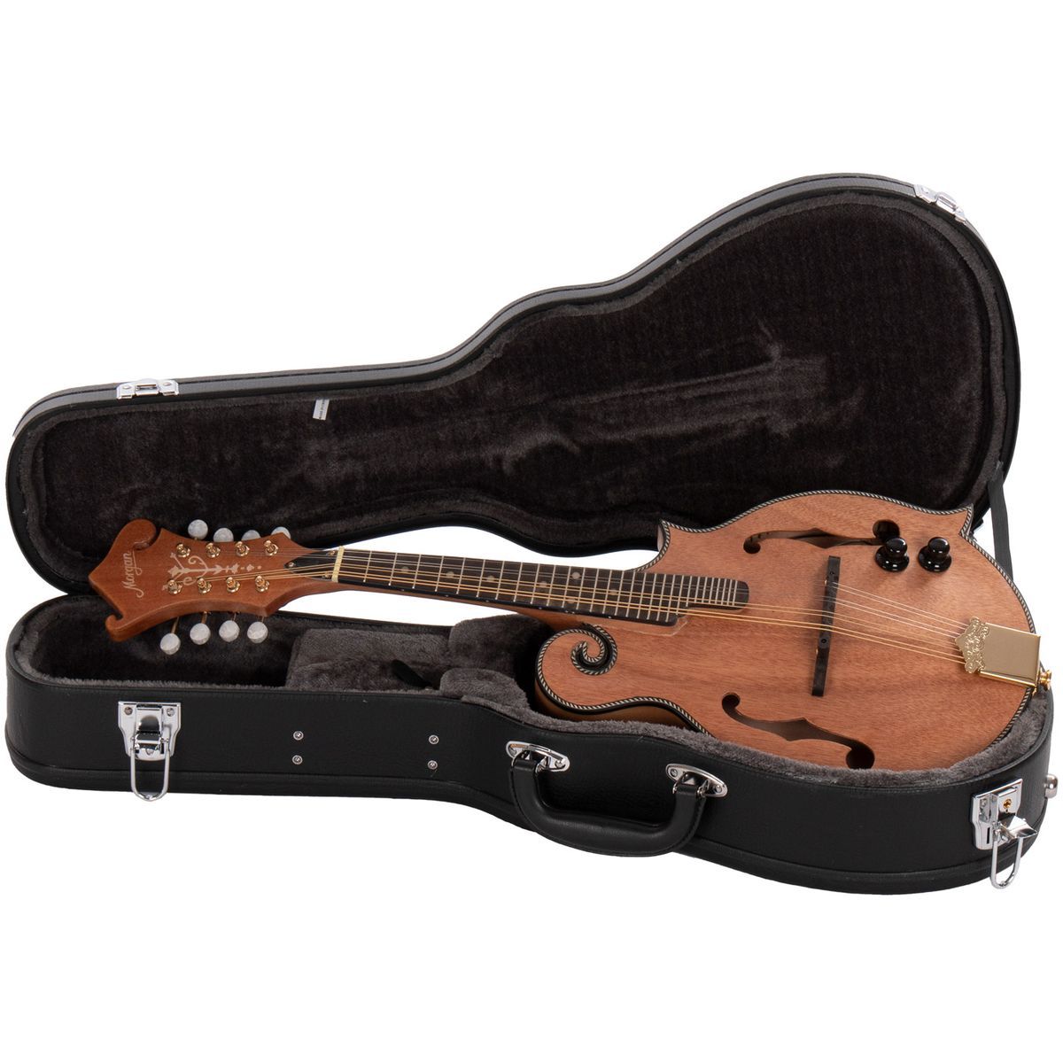 Morgan M 63 E NM Mandolin med pickup og kasse