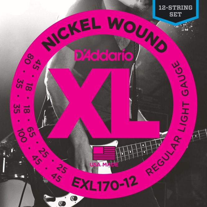 Hovedbilde D'Addario EXL170-12 Basstrenger 12-strengs