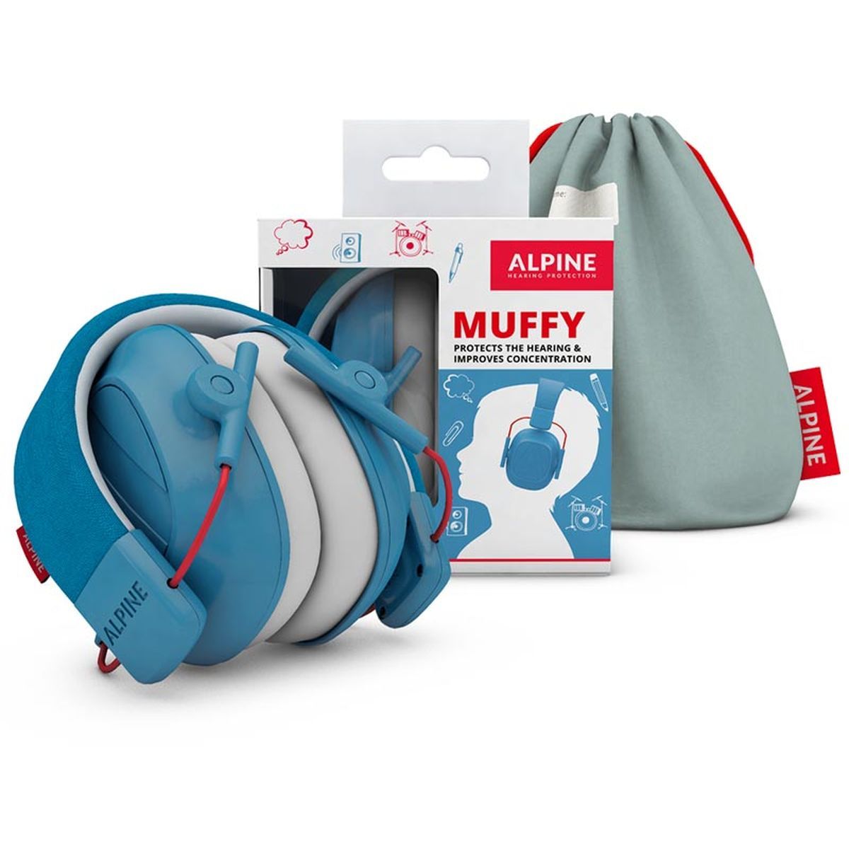 Alpine Muffy Kids Blue - Øreklokker for barn
