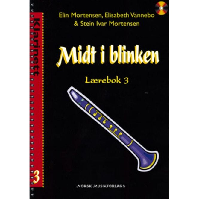 Hovedbilde Midt i blinken Lærebok 3 Klarinett