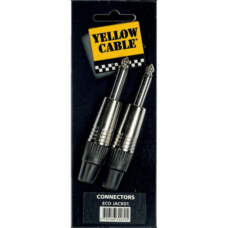 Yellow Cable JACK01 Jack-plugg hann mono, 2 stk