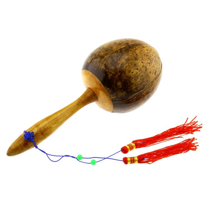 Hovedbilde Maracas av kokosnøtt stor 26 cm MAR-7
