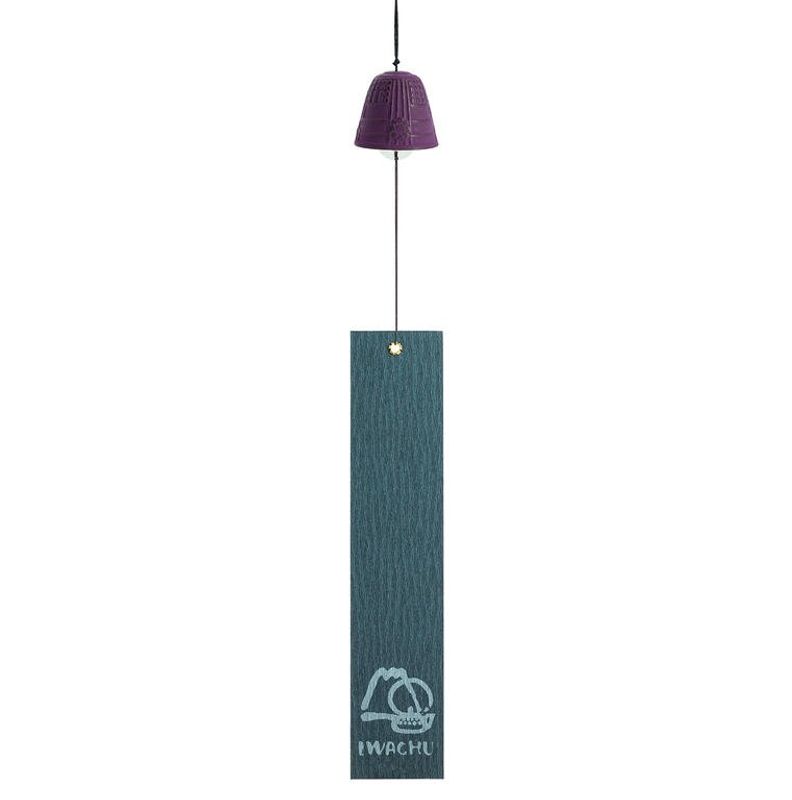 Iwachu Furin Tsurigane Wind Chime 4,5 cm, Lilla