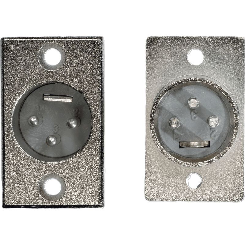 Yellow Cable XLR03 - XLR socket hann, 2 stk