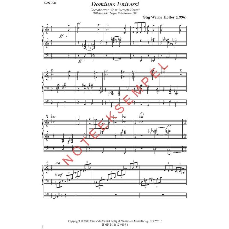 Festmusikk for orgel, hefte 9