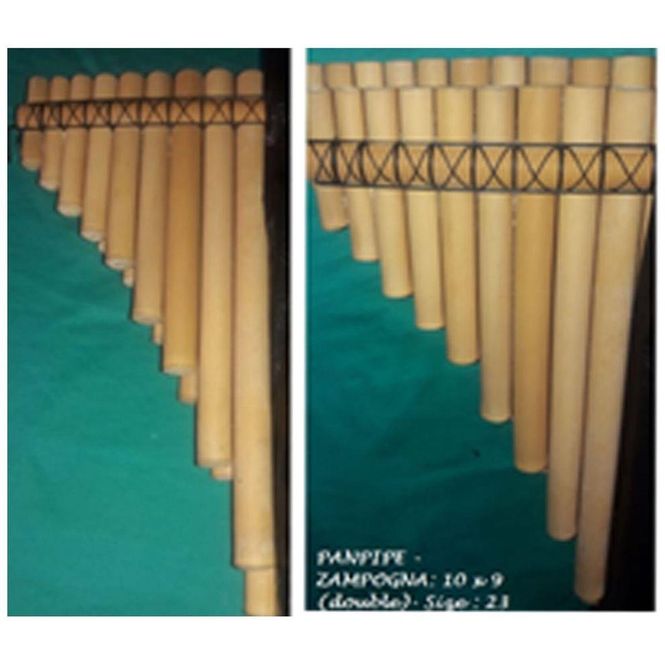Hovedbilde Panflute fra Peru, 19 toner i to rader