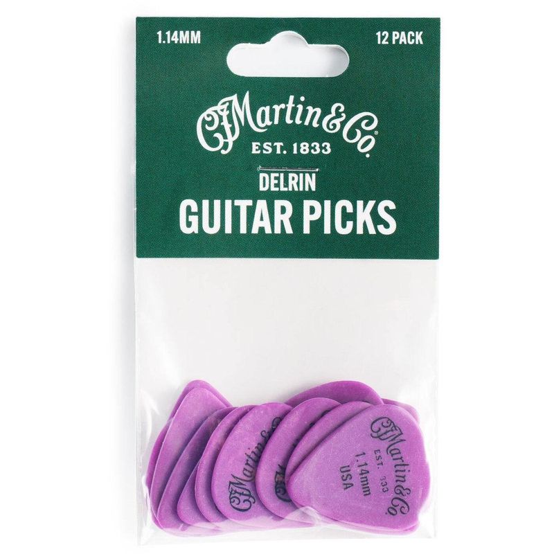 Martin Guitar Pick Delrin 1.14mm, 12-pk