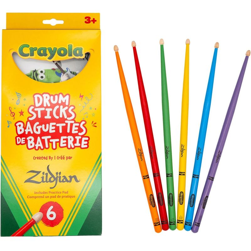 Zildjian Crayola Kids Drumsticks, Trommestikker for barn
