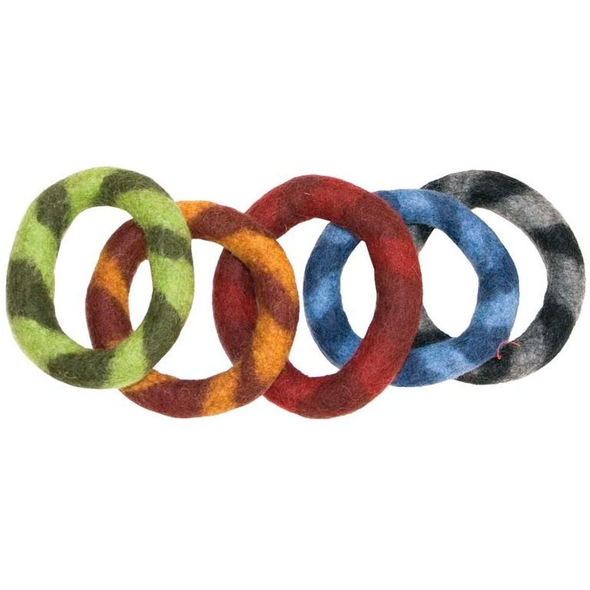 Filt-ring av saueull for syngebolle, 15 cm, L
