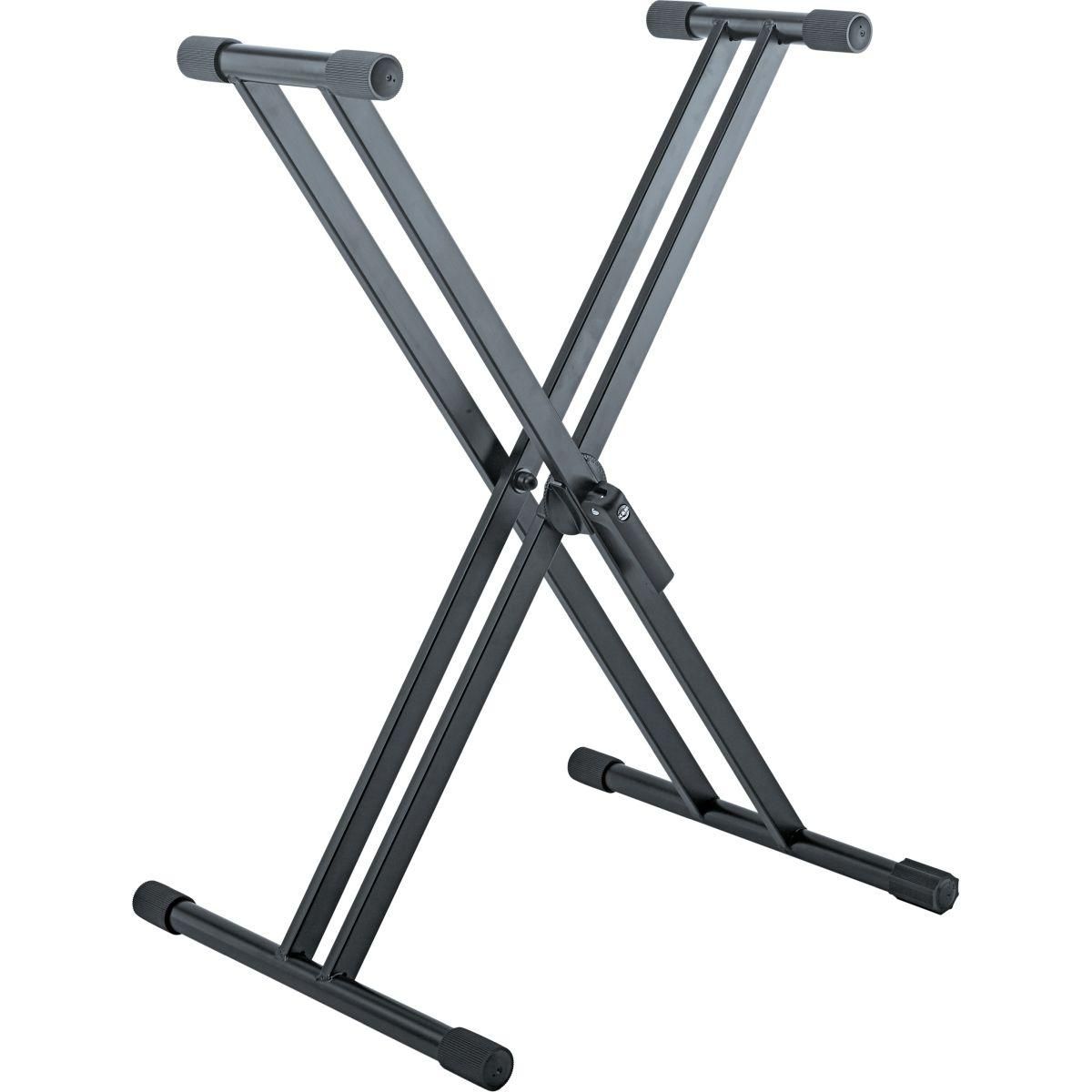 K&M 18993-015-55 Keyboardstativ med doble benstag, svart