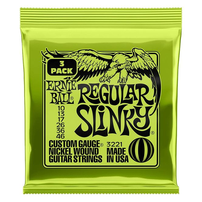 Hovedbilde Ernie Ball 3221 3-pack Regular Slinky 10-46 Elgitarstrenger