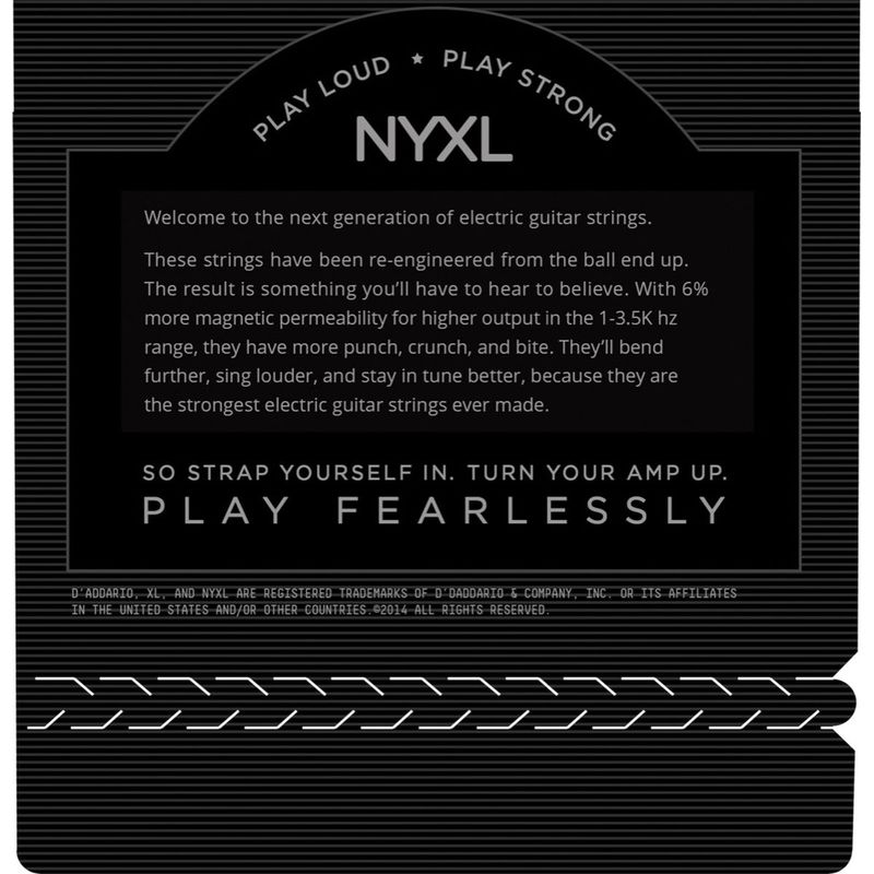 D'addario NYXL1356W Elgitarstrenger 013-056W