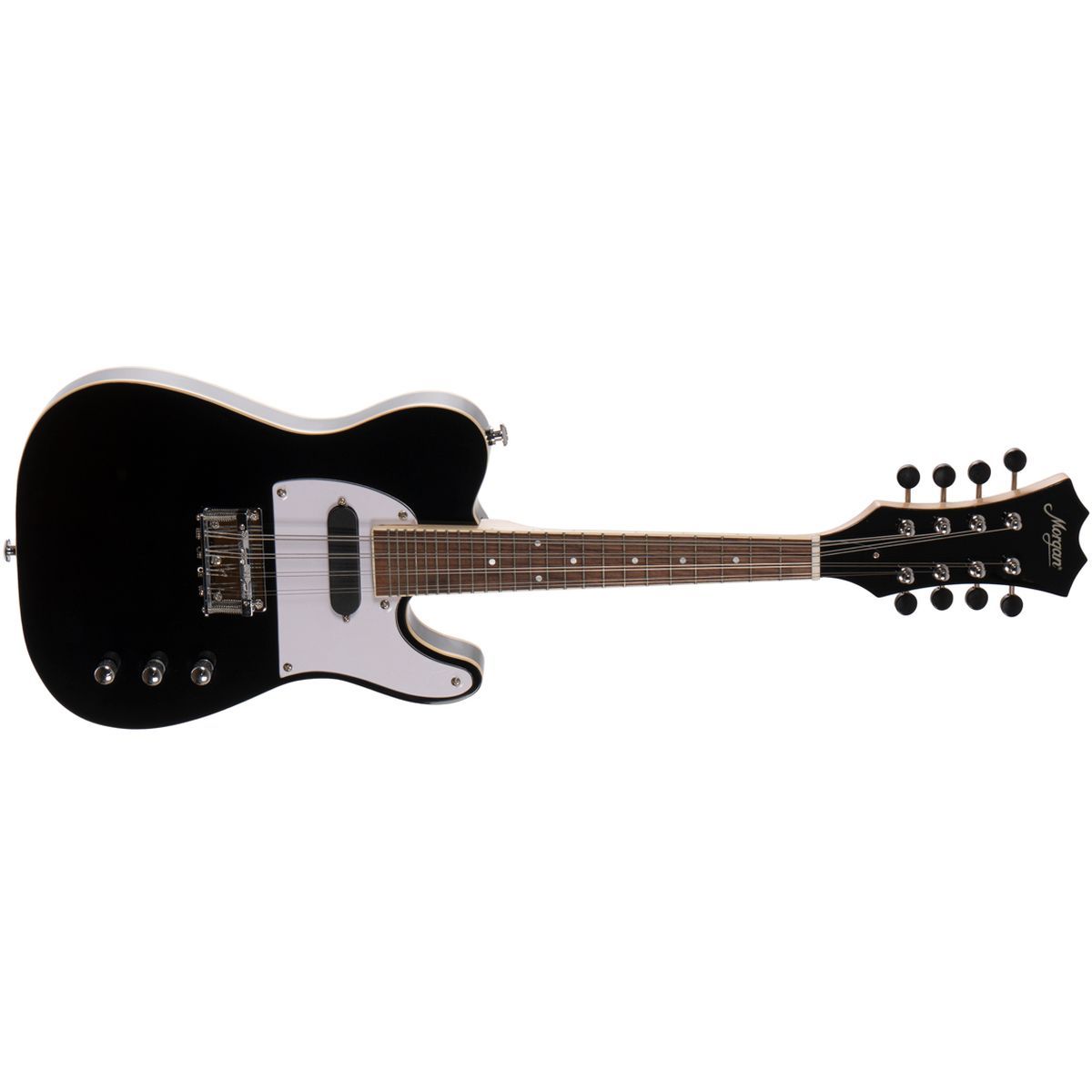 Morgan ME 12 BK - Elektrisk mandolin i Telecaster-stil, svart