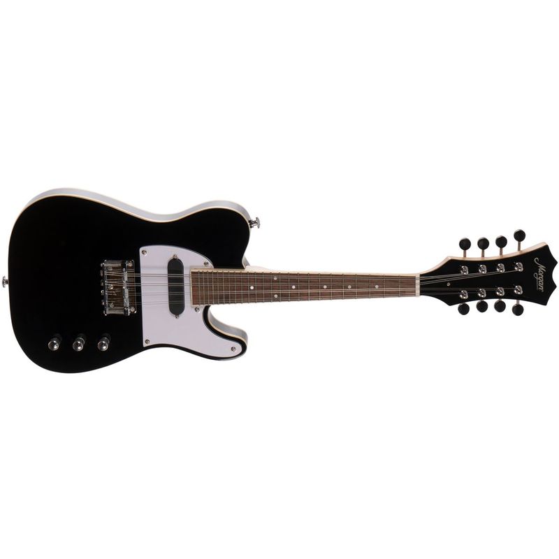 Morgan ME 12 BK - Elektrisk mandolin i Telecaster-stil, svart