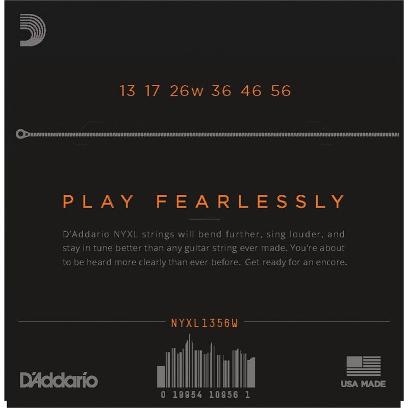 D'addario NYXL1356W Elgitarstrenger 013-056W