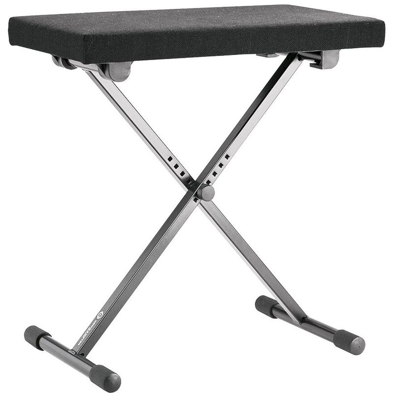 K&M 14066 Pianokrakk, svart stoffsete