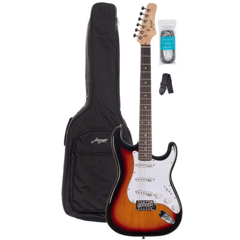 Morgan GP ST250 SB elgitar-pakke sunburst