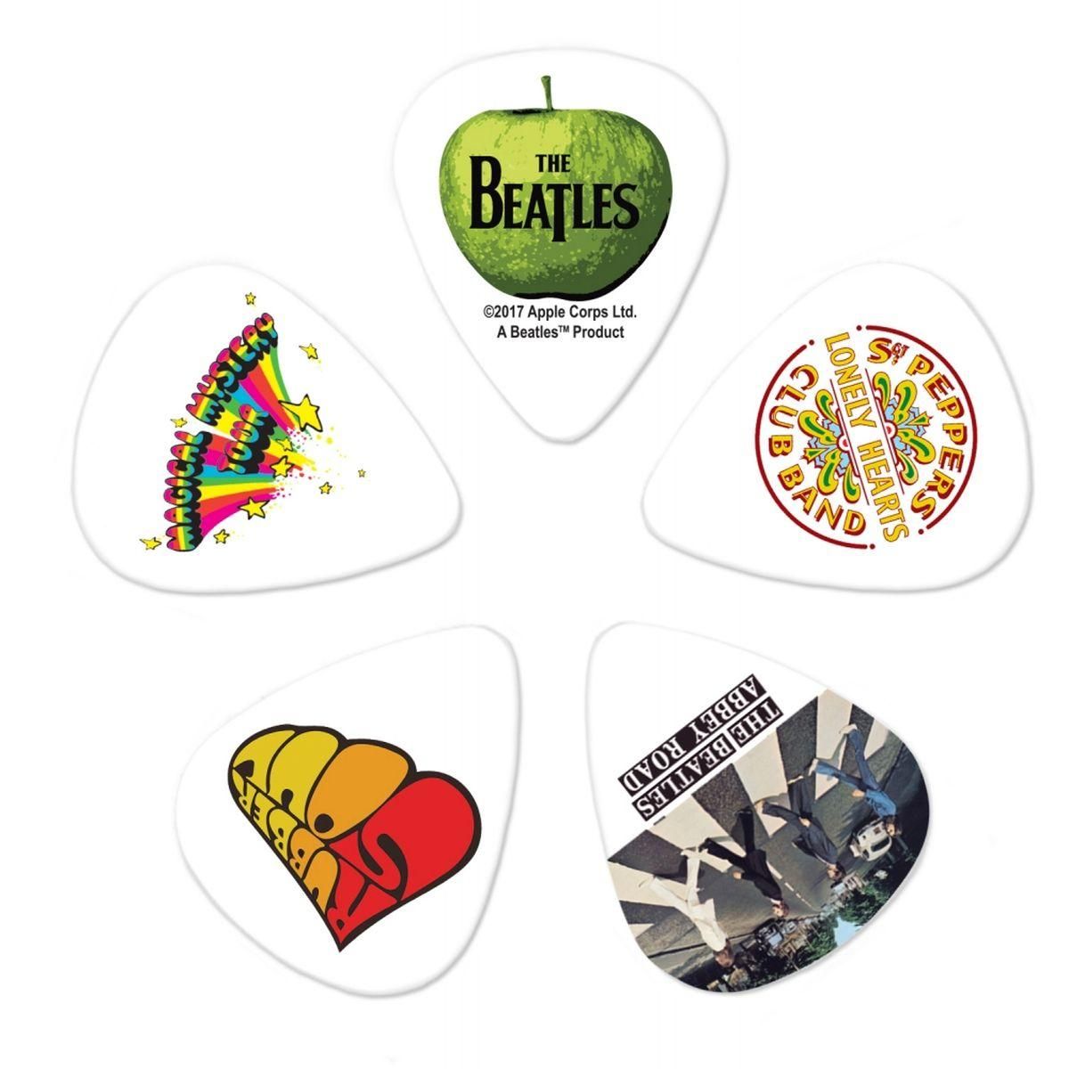 D'Addario 1CWH2-10B3 The Beatles Albums Plekter 0,50mm Thin 10pk