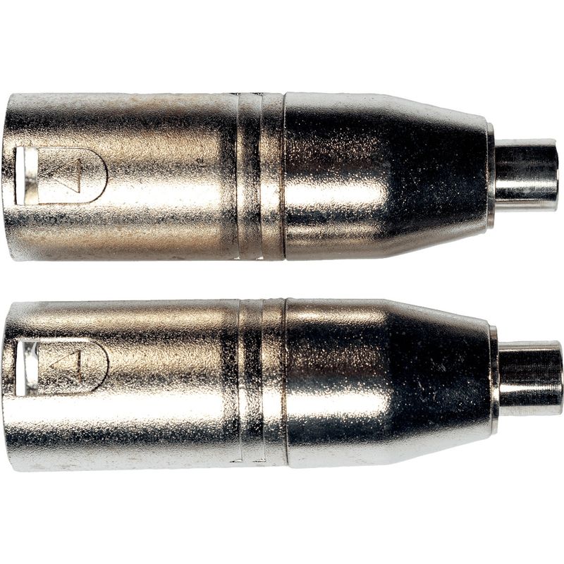 Yellow Cable AD21 - RCA hunn til XLR hann adapter, 2 stk