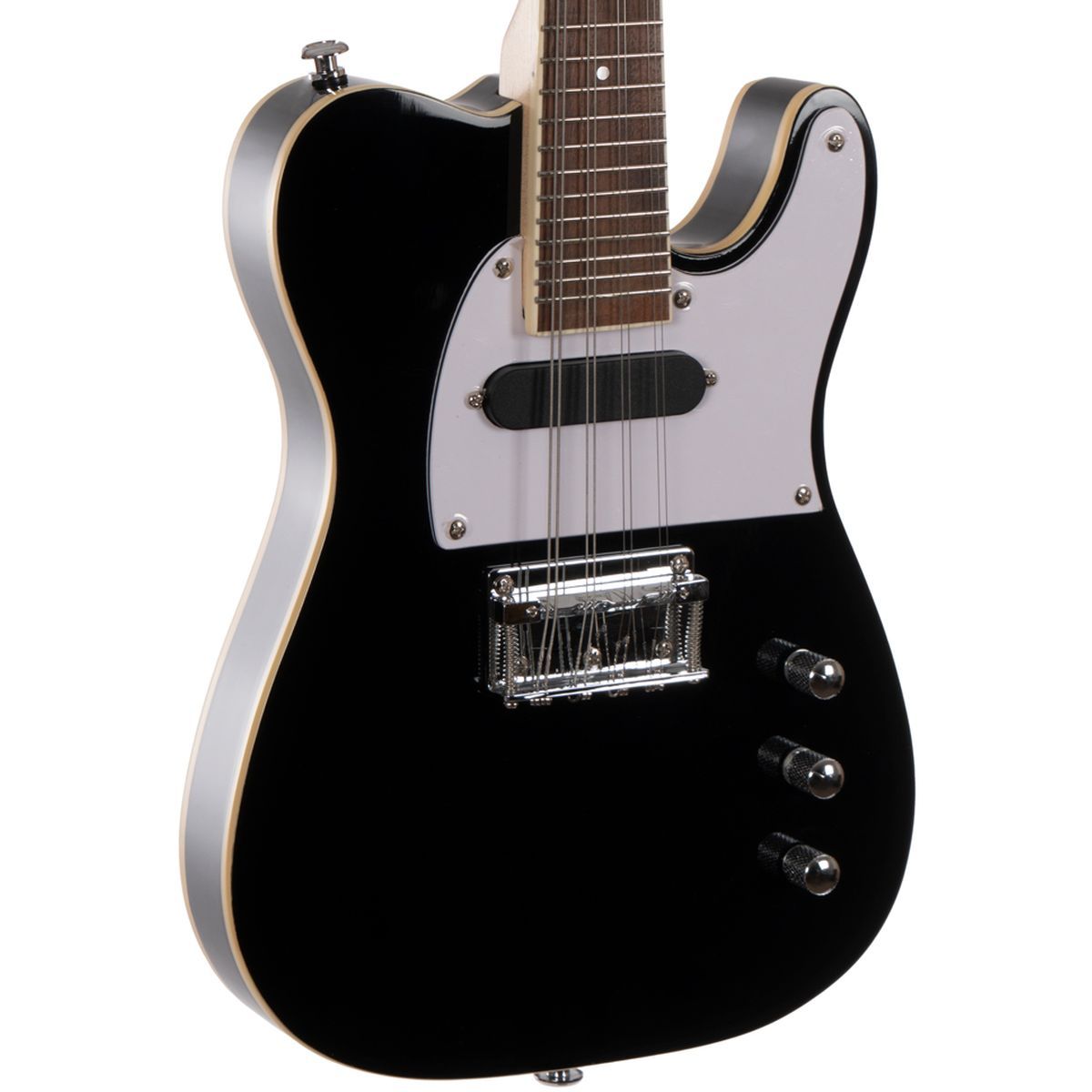 Morgan ME 12 BK - Elektrisk mandolin i Telecaster-stil, svart