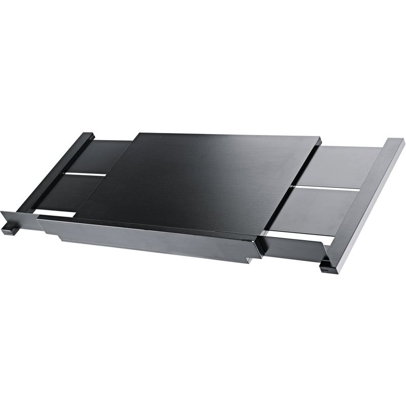 K&M 12338 Dirigentpult-plate, Utvidbar, Svart