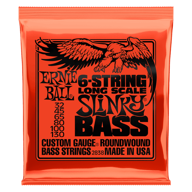 Hovedbilde Ernie Ball 2838 Slinky strenger elbass 6-strengs, 032-130