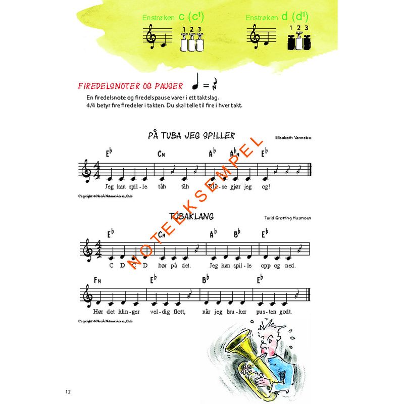 Spill Tuba i Eb (G-nøkkel) Lærebok 1