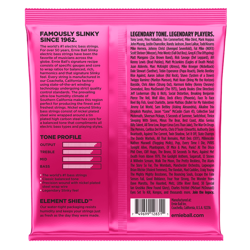 Ernie Ball 2824 Super Slinky strenger elbass 5-strengs, 040-125