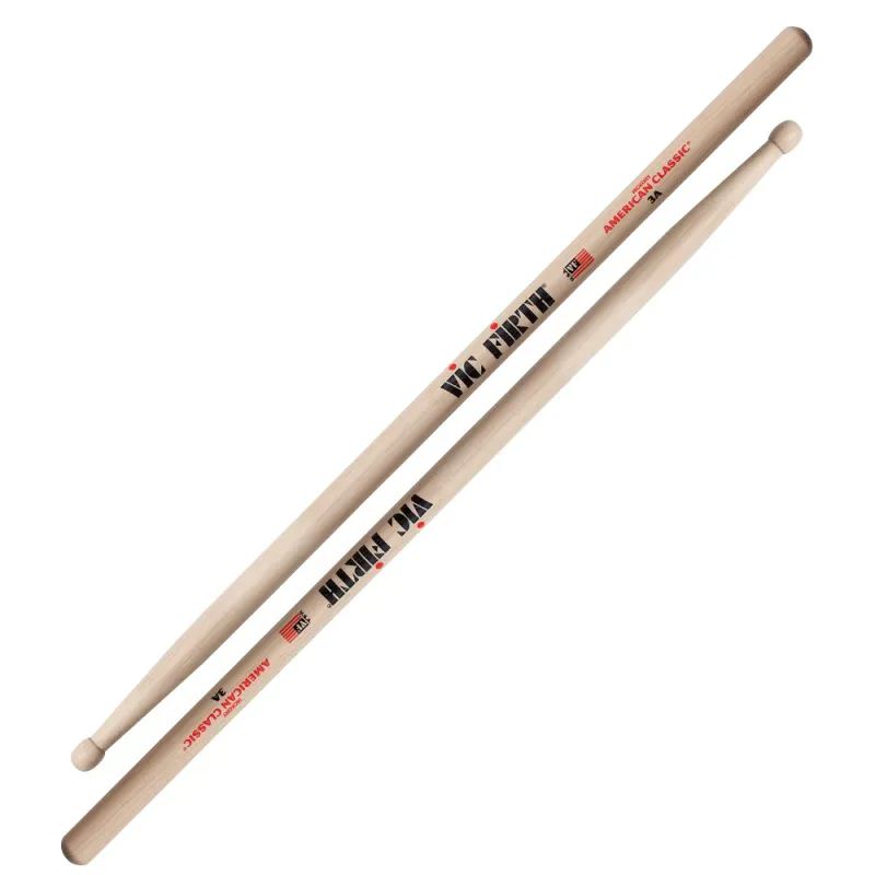 Vic Firth 3A American Classic 3A Wood Tip Trommestikker